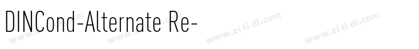 DINCond-Alternate Re字体转换